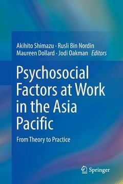 portada Psychosocial Factors at Work in the Asia Pacific: From Theory to Practice (en Inglés)