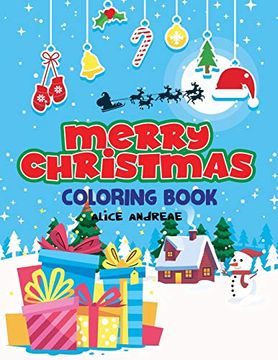 portada Merry Christmas Coloring Book: Coloring and Activity Books for Kids Ages 4-8 