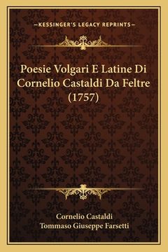 portada Poesie Volgari E Latine Di Cornelio Castaldi Da Feltre (1757) (in Italian)
