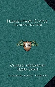portada elementary civics: the new civics (1918) (en Inglés)