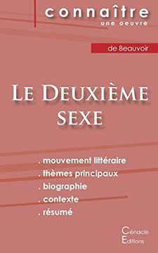 portada Fiche de Lecture le Deuxième Sexe (Tome 1) de Simone de Beauvoir (Analyse Littéraire de Référence et Résumé Complet) (Éditions du Cénacle) (en Francés)