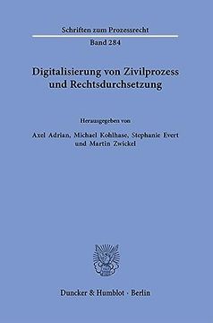 portada Digitalisierung Von Zivilprozess Und Rechtsdurchsetzung (en Alemán)