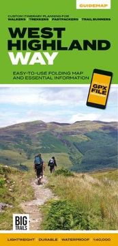 portada West Highland Way: Easy-To-Use Folding map and Essential Information, With Custom Itinerary Planning for Walkers, Trekkers, Fastpackers and Trail Runners: 4 (Big Trails Guidemaps) (in English)