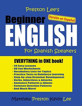 portada Preston Lee's Beginner English for Spanish Speakers (Versión en Español) 