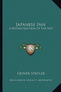 portada japanese inn: a reconstruction of the past (en Inglés)