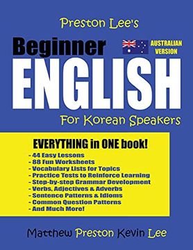 portada Preston Lee's Beginner English for Korean Speakers (Australian) (Preston Lee's English for Korean Speakers (Australian Version)) (en Inglés)