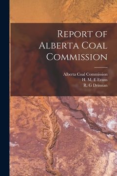 portada Report of Alberta Coal Commission (en Inglés)