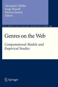 portada genres on the web: computational models and empirical studies (in English)