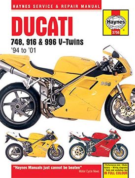 portada Ducati 748, 916 & 996 V-Twins '94 to '01 (Haynes Service & Repair Manual)