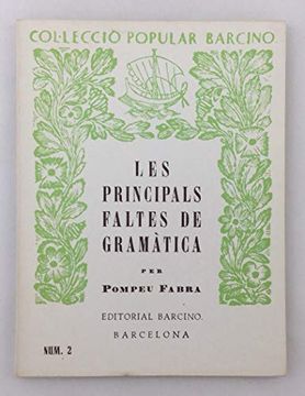 portada Les Principals Faltes de Gramàtica (en Catalá)