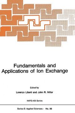 portada fundamentals and applications of ion exchange (en Inglés)