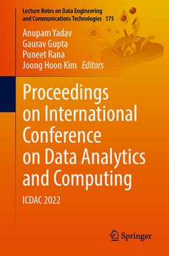 portada Proceedings on International Conference on Data Analytics and Computing: Icdac 2022 (en Inglés)