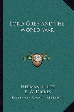 portada lord grey and the world war (en Inglés)