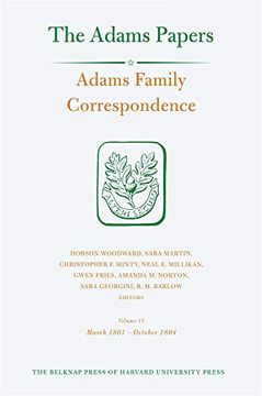 portada Adams Family Correspondence, Volume 15: March 1801 – October 1804 (Adams Papers) (en Inglés)