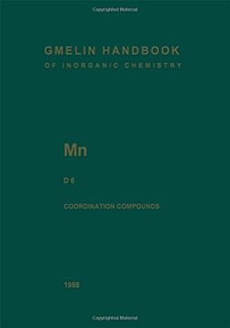 portada Mn Manganese: Coordination Compounds 6 (Gmelin Handbook of Inorganic and Organometallic Chemistry - 8th edition)