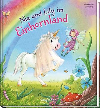 portada Nia und Lily im Einhornland: Mein Streichel-Bilderbuch mit Mähne auf dem Cover (en Alemán)