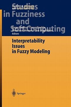 portada interpretability issues in fuzzy modeling (en Inglés)