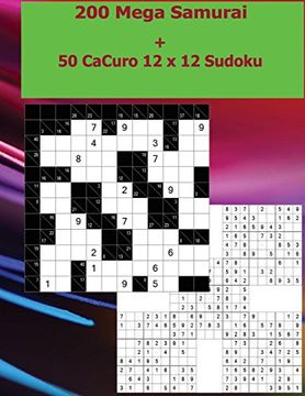 portada 200 Mega Samurai + 50 Cacuro 12 x 12 Sudoku: 50 Bronze Anti - Diagonal + 50 Silver Anti - Diagonal + 50 Gold Anti - Diagonal + 50 Platinum Anti -. Volume 2 (Easy+Medium+Hard+Very Hard Puzzles) (en Inglés)