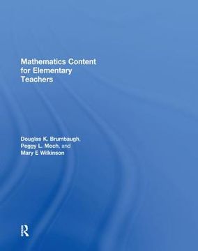 portada Mathematics Content for Elementary Teachers (en Inglés)