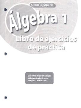 portada algebra 1: libro de ejercicios de practica