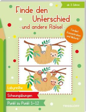 portada Finde den Unterschied und Andere Rätsel: Rätselspaß für Kinder ab 3 Jahren (Rätsel, Spaß, Spiele) (in German)