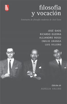 portada Filosofía y Vocación (in Spanish)