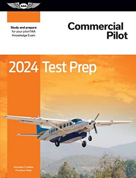 portada 2024 Commercial Pilot Test Prep: Study and Prepare for Your Pilot faa Knowledge Exam (Asa Test Prep Series) (en Inglés)