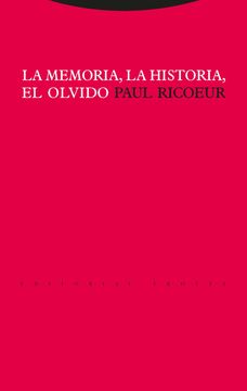 portada La Memoria, la Historia, el Olvido (in Spanish)