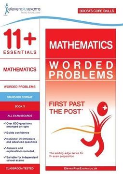 portada 11+ Essentials Mathematics: Worded Problems Book 3 (First Past the Post)