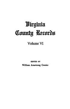 portada virginia county records, vol. vi--miscellaneous county records (en Inglés)