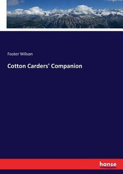 portada Cotton Carders' Companion