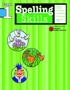 portada Spelling Skills: Grade 1 (Flash Kids Harcourt Family Learning) (en Inglés)
