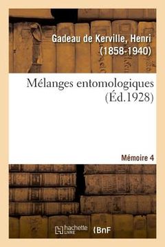 portada Mélanges Entomologiques. Mémoire 4 (en Francés)