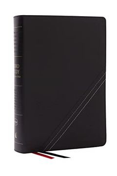 portada Nkjv, Word Study Reference Bible, Bonded Leather, Black, red Letter, Comfort Print: 2,000 Keywords That Unlock the Meaning of the Bible (en Inglés)