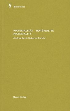 portada Materialität/Matérialité/Materiality (en Francés)