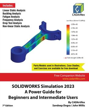 portada SOLIDWORKS Simulation 2023: A Power Guide for Beginners and Intermediate Users: Colored (en Inglés)