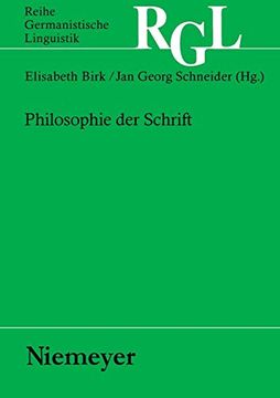 portada Philosophie der Schrift (in German)
