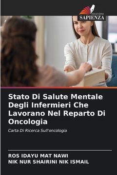 portada Stato Di Salute Mentale Degli Infermieri Che Lavorano Nel Reparto Di Oncologia