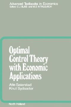 portada optimal control theory with economic applications (en Inglés)