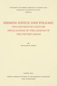 portada Sermon Joyeux and Polemic: Two Sixteenth-Century Applications of the Legend of the Fifteen Signs
