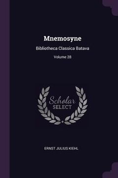 portada Mnemosyne: Bibliotheca Classica Batava; Volume 28 (in English)