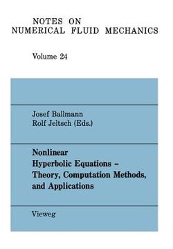 portada nonlinear hyperbolic equations theory, computation methods, and applications: proceedings of the second international conference on nonlinear hyperbol (en Inglés)