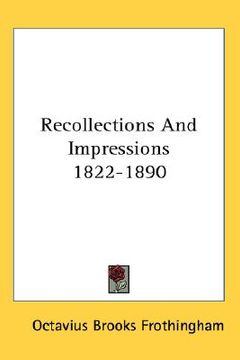 portada recollections and impressions 1822-1890