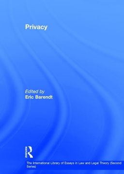portada Privacy (The International Library of Essays in law and Legal Theory (Second Series)) (en Inglés)