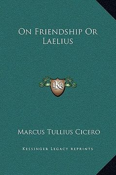 portada on friendship or laelius (in English)