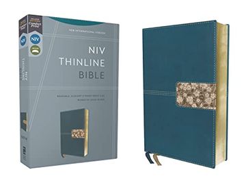 portada Niv, Thinline Bible, Leathersoft, Teal, red Letter, Comfort Print (en Inglés)