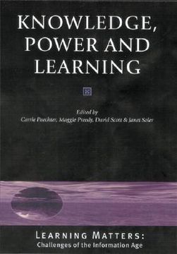 portada knowledge, power and learning (in English)