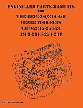 portada Engine and parts Manuals for the MEP 804/814 A/B Generator Sets TM 9-2815-254-24 and TM 9-2815-254-24P (in English)