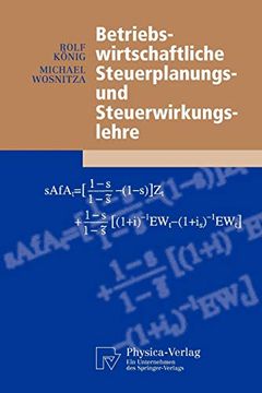 portada Betriebswirtschaftliche Steuerplanungs- und Steuerwirkungslehre (in German)