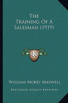 portada the training of a salesman (1919) the training of a salesman (1919) (en Inglés)